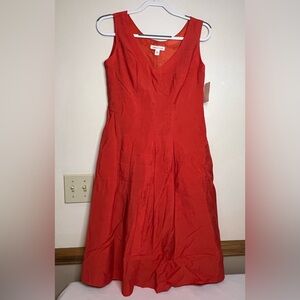 Coldwater Creek NWT dress tangerine orange paneled office to date night‎ size 6